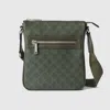 Gucci Gg Monogram Small Messenger Bag In Green