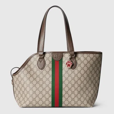 Gucci Gg Monogram Small Pet Tote Bag In Sand