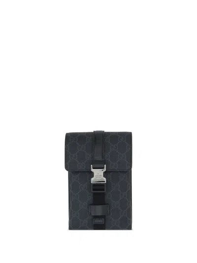 Gucci Gg Monogram Snap-closure Shoulder Bag