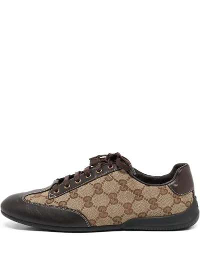 Pre-owned Gucci Gg Monogram Sneakers