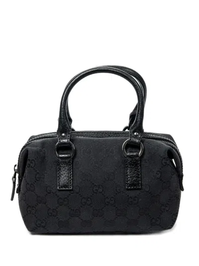 Pre-owned Gucci Gg Monogram Tote Bag In Black
