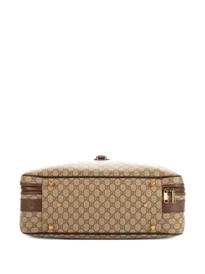 Pre-owned Gucci Gg Monogram Tote Bag In Brown