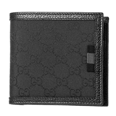 Pre-owned Gucci Gg Monogram Wallet W/ Coin Compartment 150413 G1xwn 8615 In Black