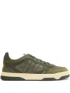 Gucci Gg-monogram Web Sneakers In Green