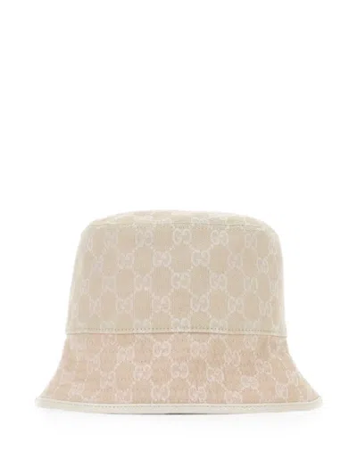 Gucci Gg Fabric Bucket Hat In Neutral