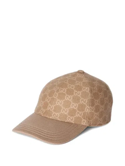 Gucci Gg-motif Baseball Cap In Brown