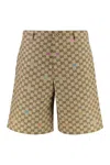 Gucci Gg Fabric Bermuda Shorts In Multi