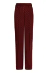 Gucci Gg Jacquard Trackpants In Red