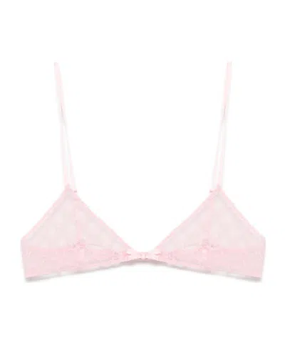 GUCCI GG-MOTIF LACE BRA