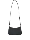 Gucci Gg Motif Leather Shoulder Bag In Black