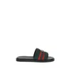 Gucci Interlocking G Web-stripe Sandals In Multi