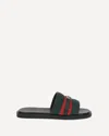 Gucci Interlocking G Web-stripe Sandals In Multi