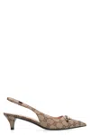 Gucci Original Gg Fabric Pumps In Brown