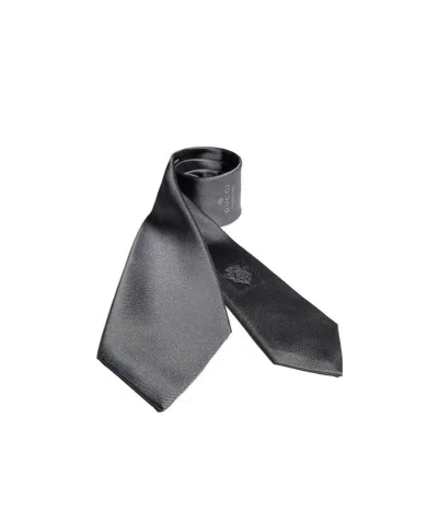 Gucci Gg Motif Tie In Gray