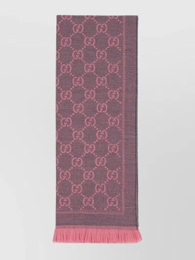 GUCCI GG MOTIF WOOL SCARF