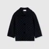 Gucci Gg Neoprene Jacket In Blue