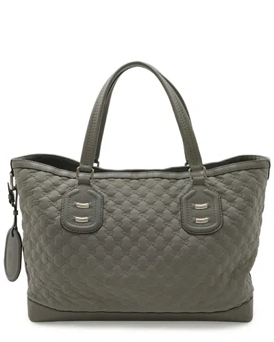Gucci Gg Neoprene Tote (authentic Pre-loved) In Green