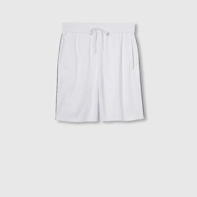 Gucci Gg Nylon And Cotton Shorts In White