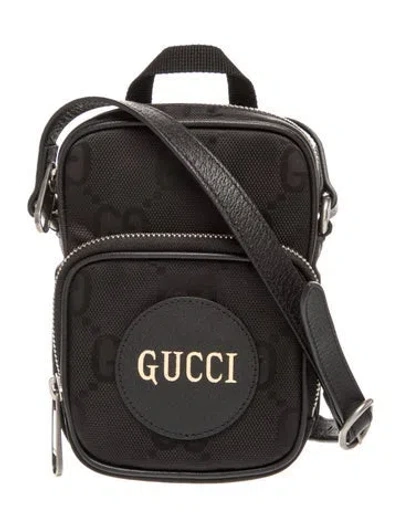Pre-owned Gucci Gg Nylon Backpack In Black