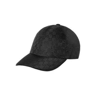 Gucci Gg Nylon Baseball Hat In Metallic