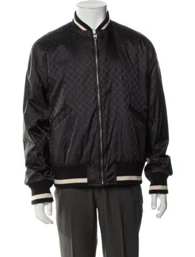 Pre-owned Gucci Gg Nylon Bomber Jacket In Multicolor