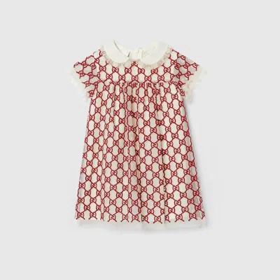Gucci Babies' Gg Nylon Dress In Multi