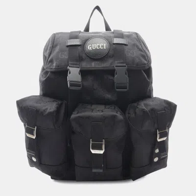 Pre-owned Gucci Gg Nylon Off The Grid Backpack In Black