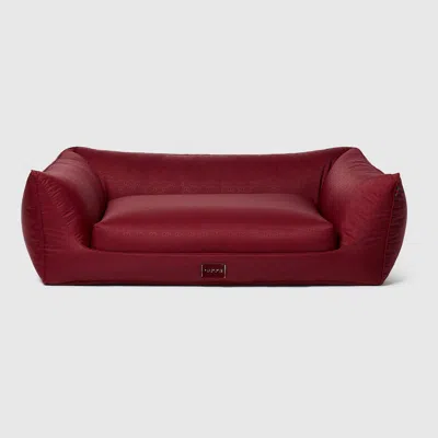 Gucci Haustierbett Aus Gg Nylon In Red