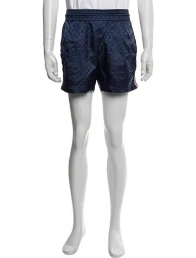 Pre-owned Gucci Gg Nylon Swim Trunks In Blue