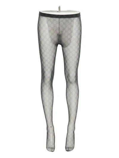 Gucci Gg Nylon Tights In Black