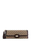 GUCCI GG ORIGIANL FABRIC AND LEATHER SHOULDER BAG