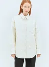 Gucci Women Gg Padded Overshirt In Neutral