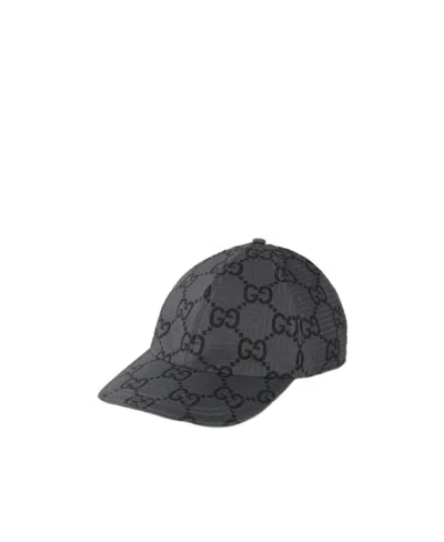 Gucci Gg Panelled Baseball Cap In Black