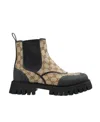 Gucci Gg Panelled Chelsea Boots In Black
