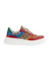 Gucci Gg Panelled Lace-up Sneakers In White