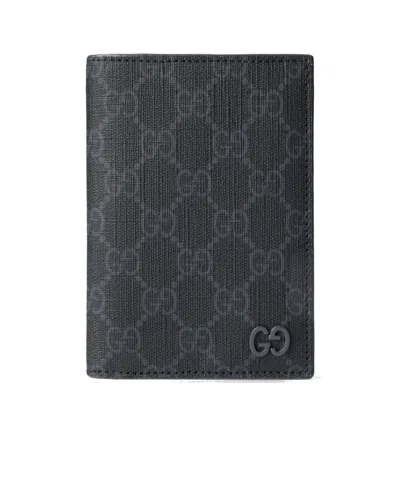 Gucci Gg Passport Holder In Black