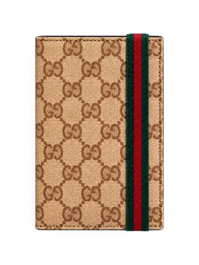 Gucci Gg Passport Holder By  In Beige