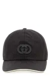 Gucci Baseball Cap Grey In Nylon Gg In Brown