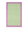 Gucci Gg Pattern Beach Blanket In Light Green/lavender