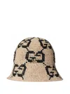 Gucci Gg-pattern Bucket Hat In Neutral