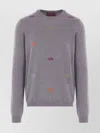 Gucci Men Long Sleeve Crew-neck Cashmere Sweater In Purple