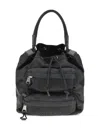Gucci Gg Pattern Drawstring Backpack In Black
