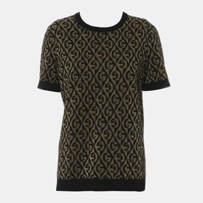 Pre-owned Gucci Gg Pattern Knit Top