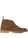 Gucci Ankle Boot With Web Logo In Nude