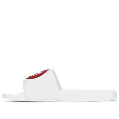 Gucci Gg Pattern Leather Slipper White