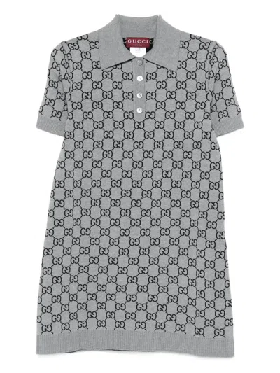 GUCCI GG-PATTERN MINI DRESS