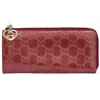 GUCCI GUCCI GG PATTERN RED CANVAS WALLET  (PRE-OWNED)