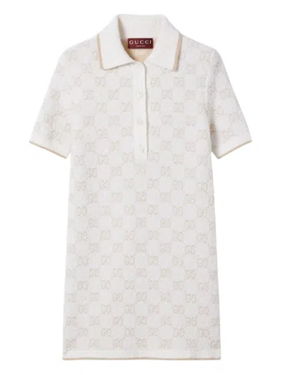 GUCCI GG-PATTERN SHORT-SLEEVE MINI DRESS
