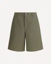 Gucci Gg Pattern Shorts In Green