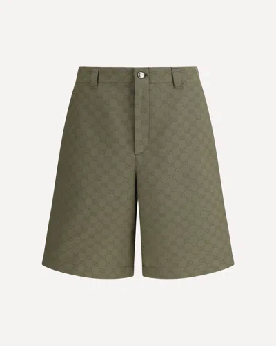 Gucci Gg Pattern Shorts In Green